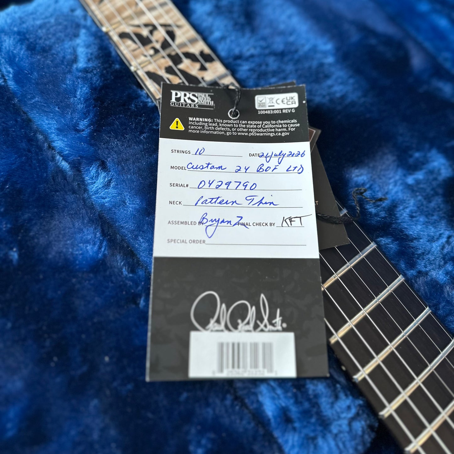PRS Custom 24 "Birds of a Feather" Limited Edition - Honey Gold 429790
