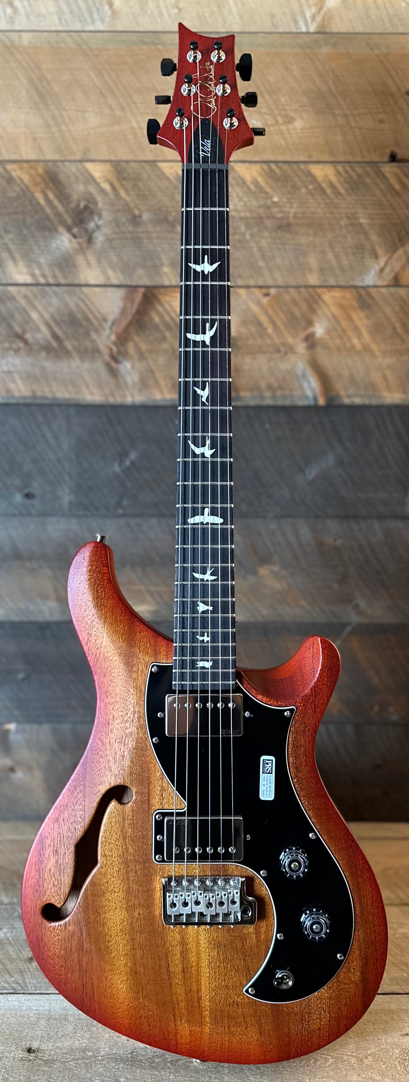 PRS S2 Vela Semi-Hollow HHT Quimper Edition – McCarty Sunburst Satin Nitro USA Electric Guitar S2089043