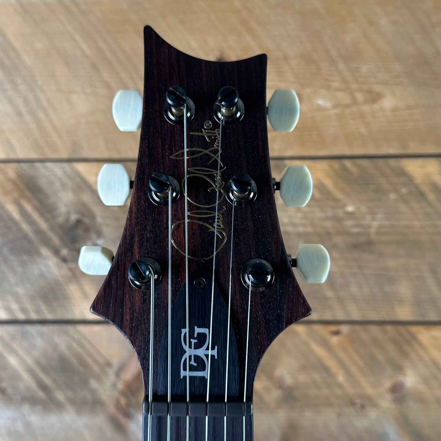 PRS Wood Library DGT Semi-Hollow David Grissom Signature Rosewood Neck! Flamed Maple 10-Top Smoked Black Hardware - Burnt Maple Leaf 418145