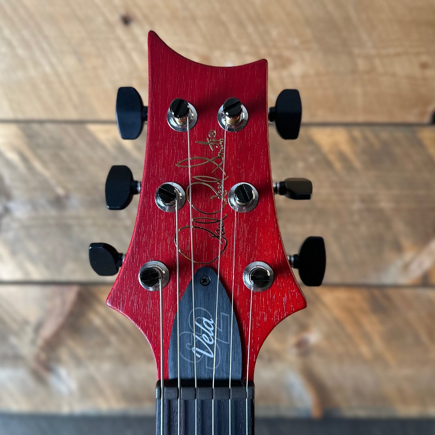 PRS S2 Vela Semi-Hollow HHT Quimper Edition – Vintage Cherry Satin Nitro USA Electric Guitar S2088985