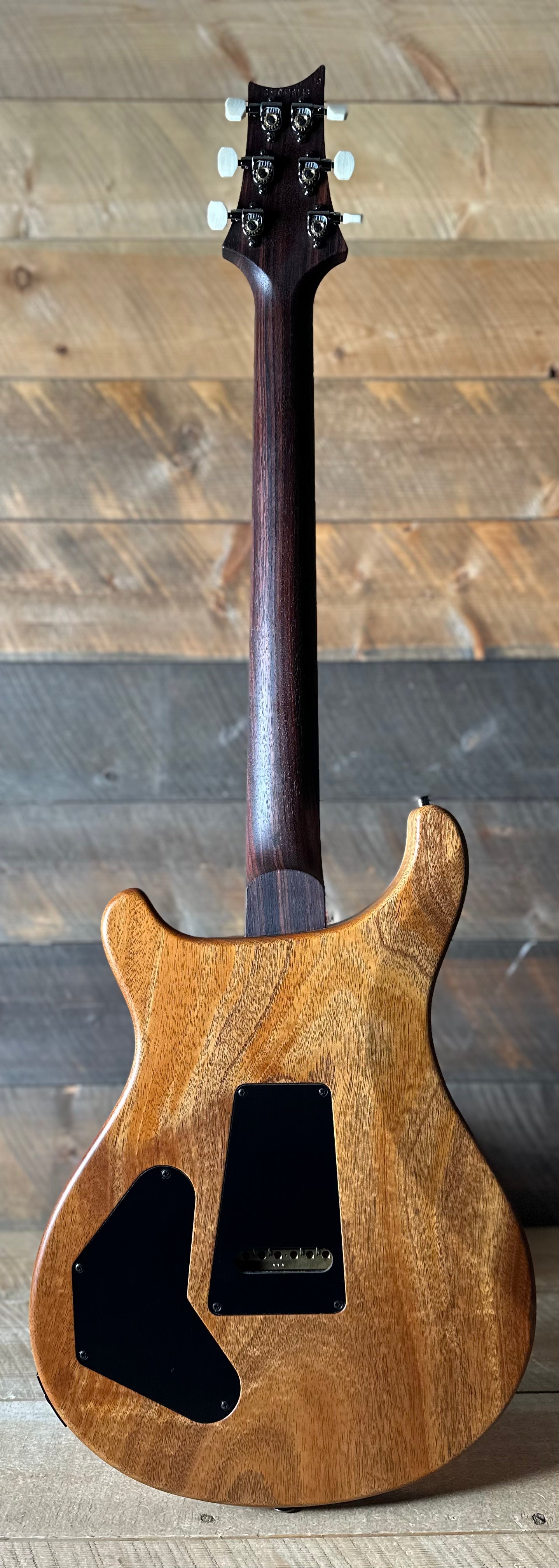 PRS Wood Library DGT Semi-Hollow David Grissom Signature , Rosewood Neck!, Flamed Maple 10-Top, Smoked Black Hardware - Satin Copperhead (Natural Back) 418143