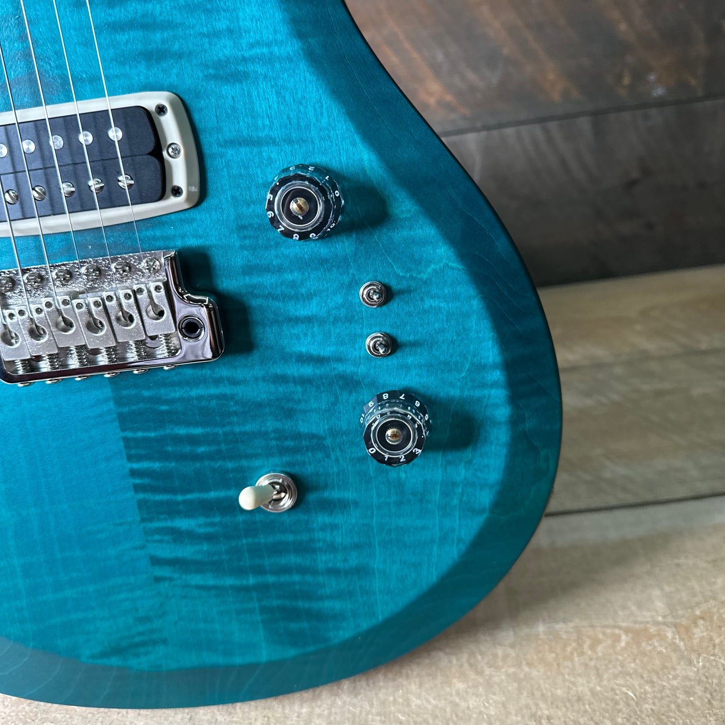 PRS S2 Wood Library Custom 24-08 QS Exclusive Satin Run! - Faded Abalone S2085533