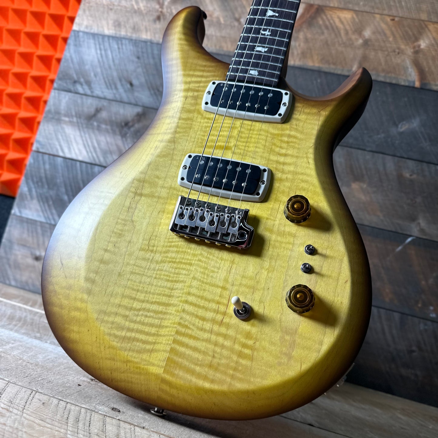 PRS S2 Wood Library Custom 24-08 QS Exclusive Satin Run! - Livingston Lemondrop S2085527