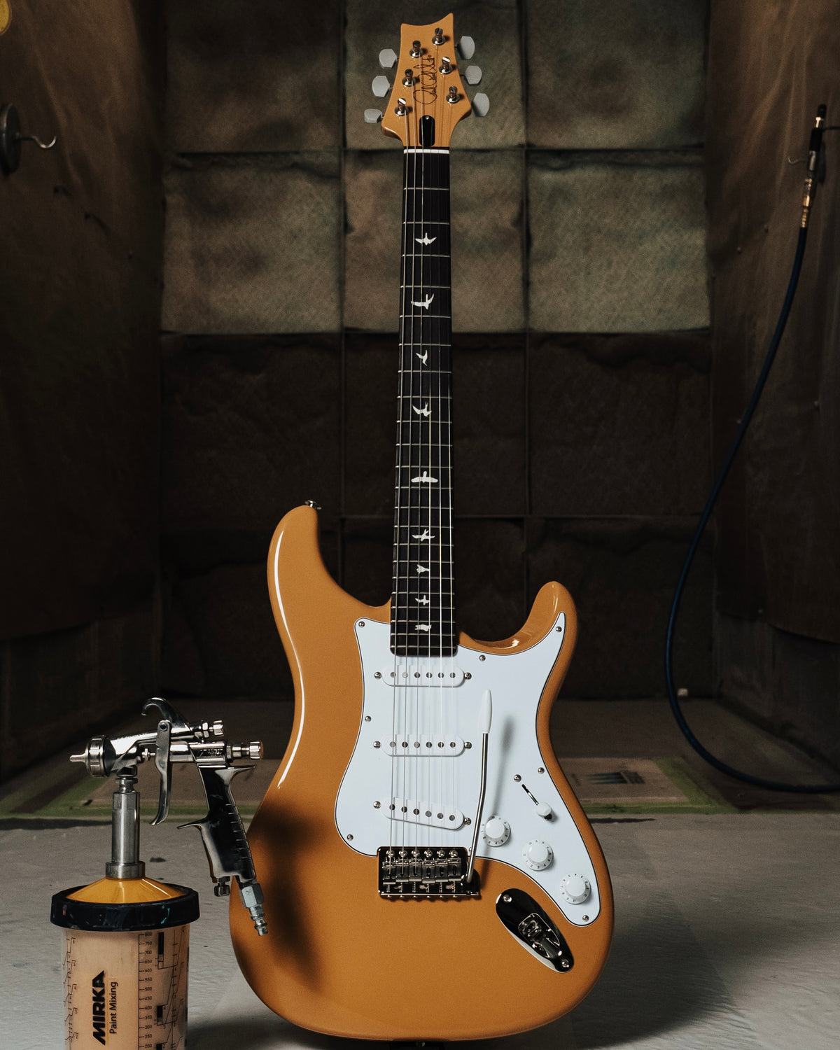 *Pre-Sale Estimated ship date 12/26* PRS USA John Mayer Silver Sky Defender Limited Edition - Sandglow Yellow