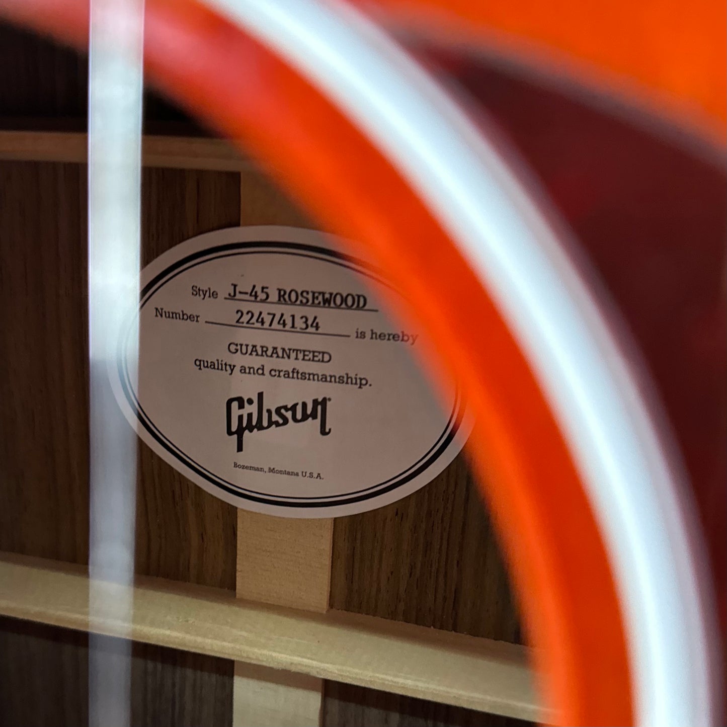 Used Gibson J-45 Standard Rosewood - Rosewood Burst 22474134 Shop Display