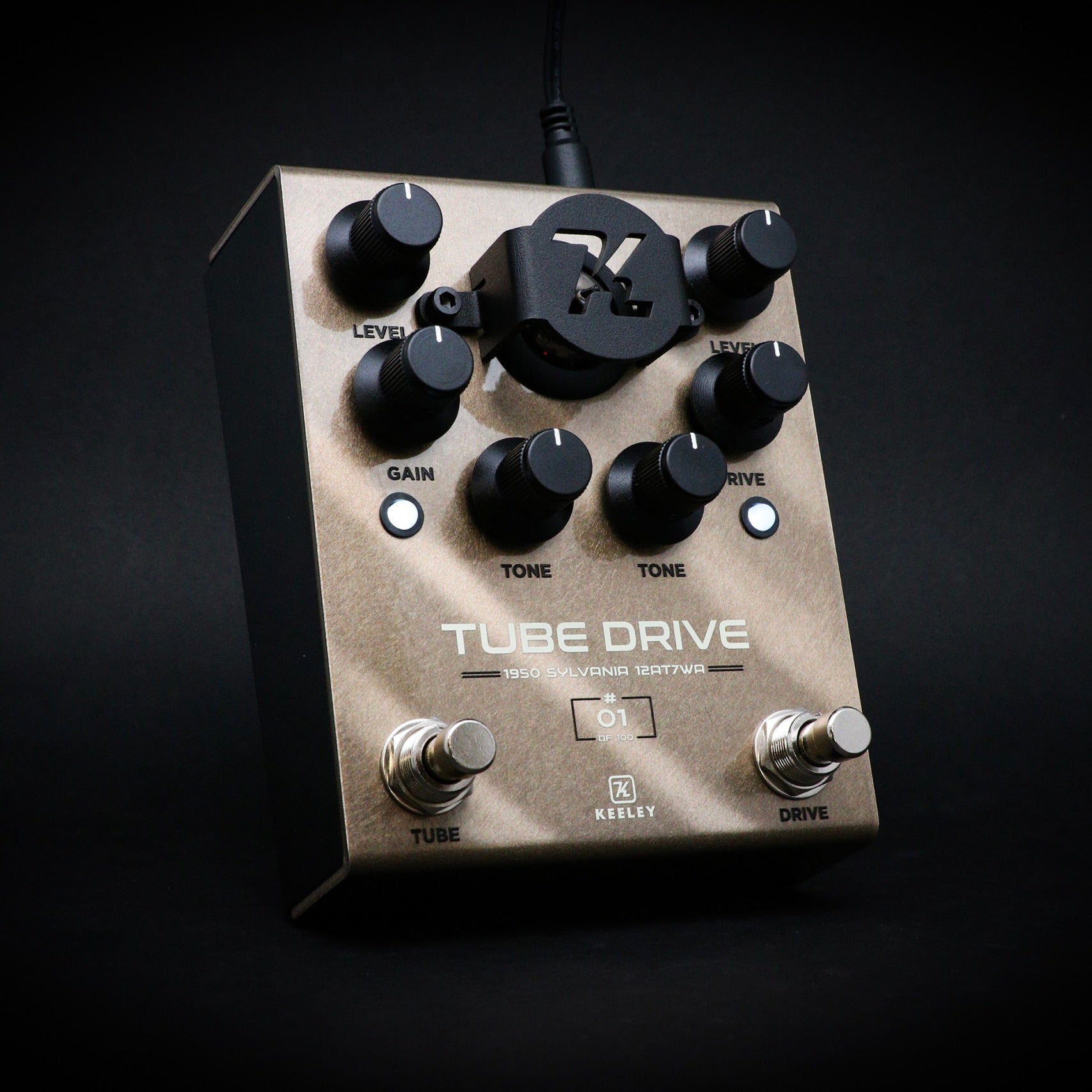 Keeley Tube Drive – 12AT7WA Limited Run - Brushed Gold Finish