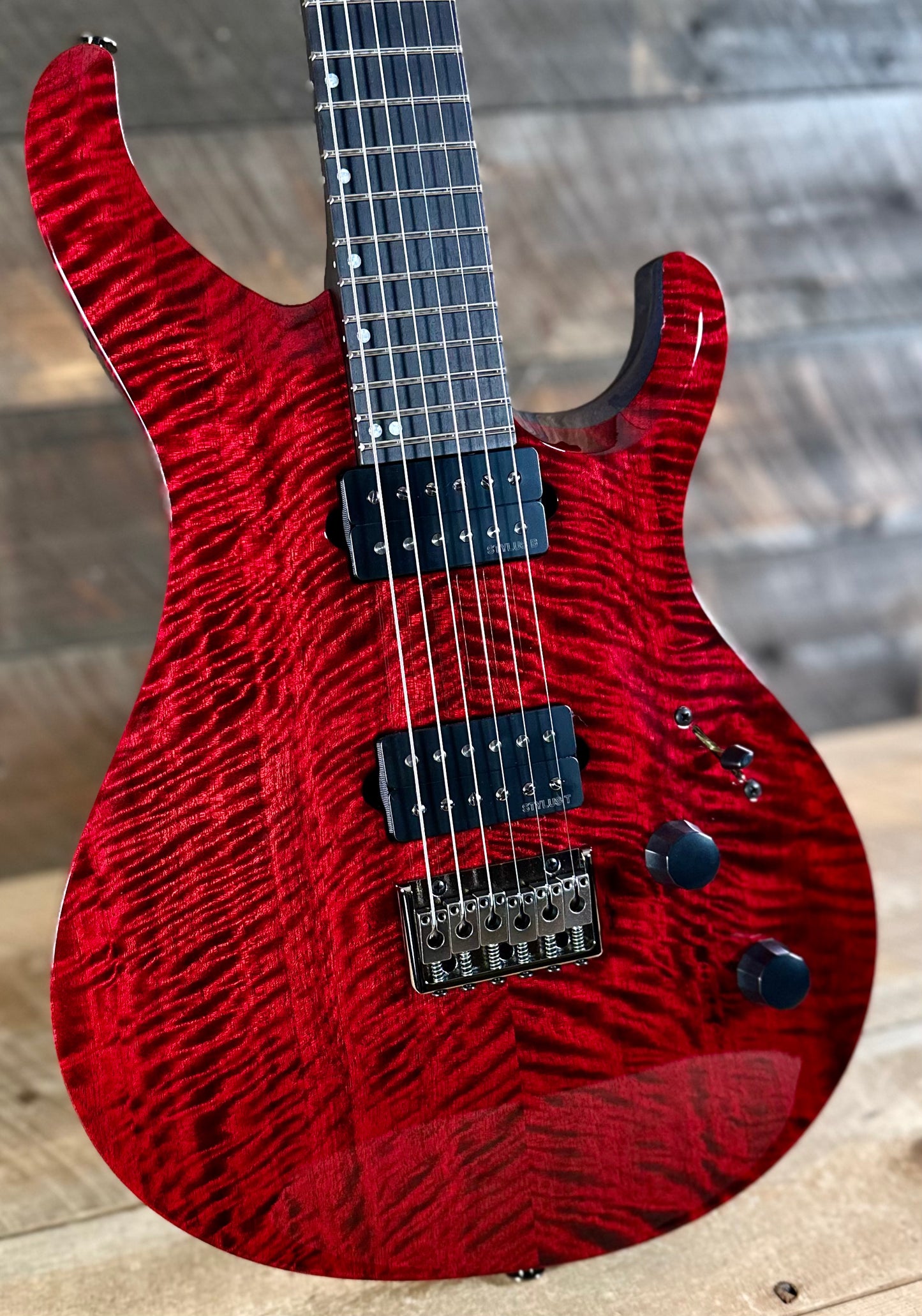 PRS Tekton Bolt-On Hardtail Bridge - Bloodstone Red Black Neck 435066