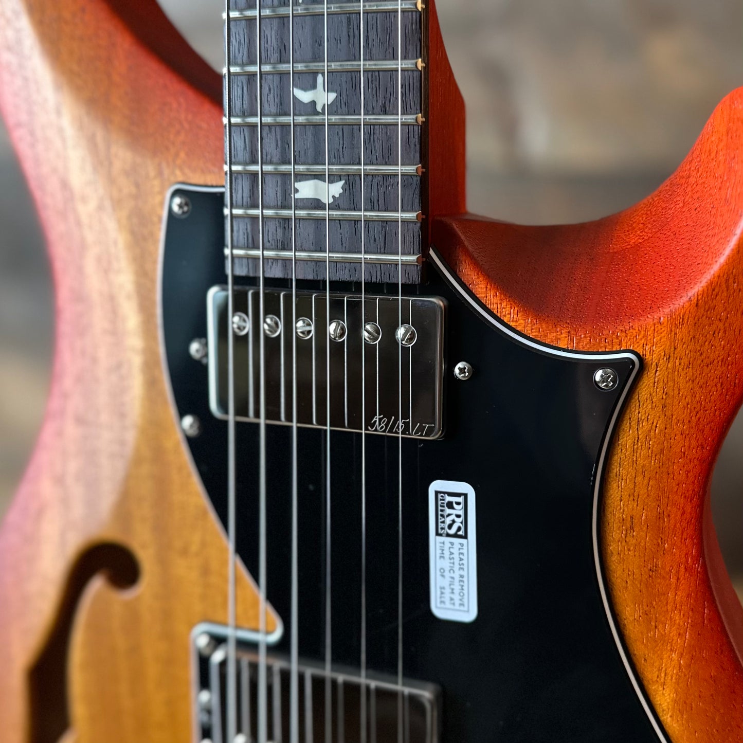 PRS S2 Vela Semi-Hollow HHT Quimper Edition – McCarty Sunburst Satin Nitro USA Electric Guitar S2089128