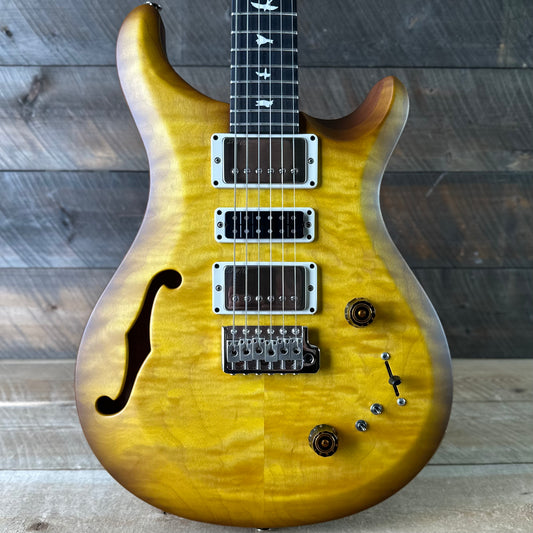 PRS S2 Wood Library Special Semi-Hollow Quilted Top Satin Livingston Lemondrop S2088419