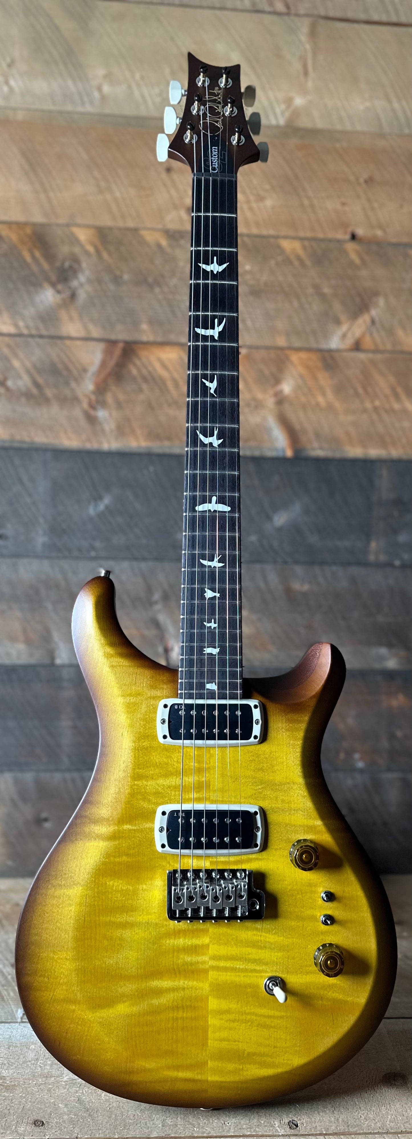 PRS S2 Wood Library Custom 24-08 QS Exclusive Satin Run! - Livingston Lemondrop S2085542