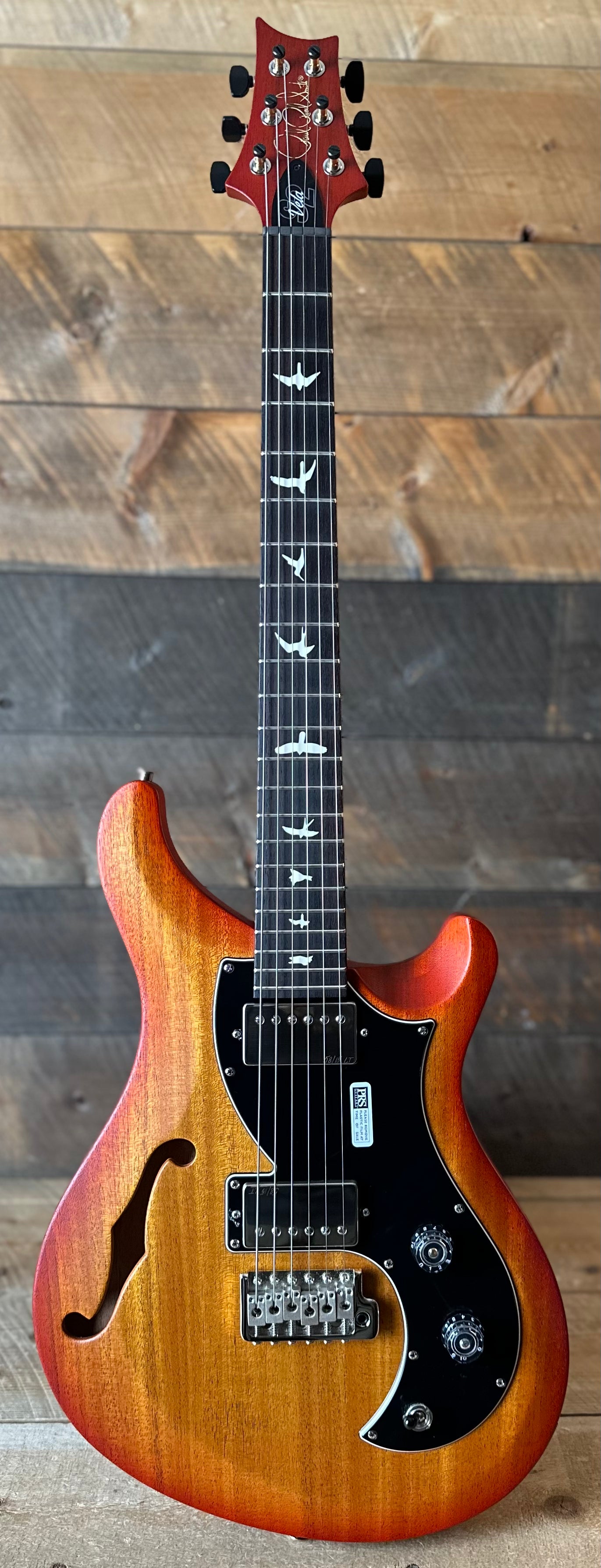 PRS S2 Vela Semi-Hollow HHT Quimper Edition – McCarty Sunburst Satin Nitro USA Electric Guitar S2089128