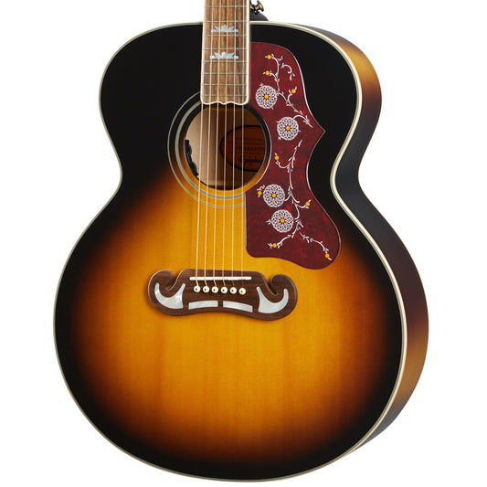 Epiphone Inspired by Gibson J-200 Acoustic-Electric Guitar - Aged Vintage Sunburst Gloss