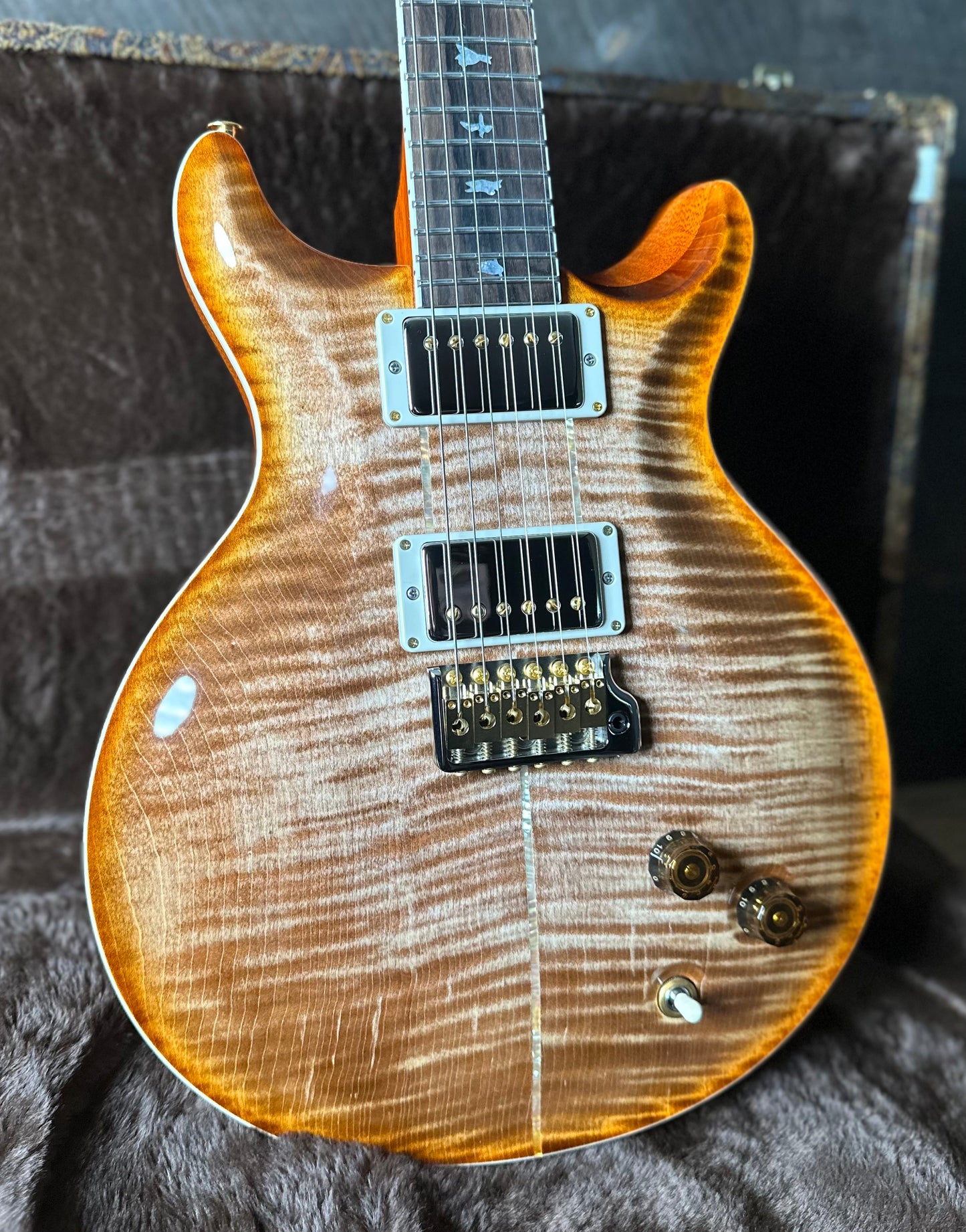 PRS Wood Library Santana Retro Korina Back & Neck, Ziricote FB!! - Autumn Sky 418562