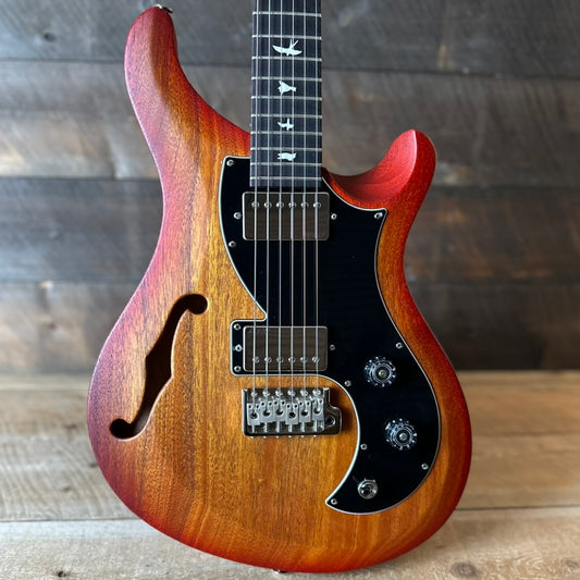PRS S2 Vela Semi-Hollow HHT Quimper Edition – McCarty Sunburst Satin Nitro USA Electric Guitar S2089129