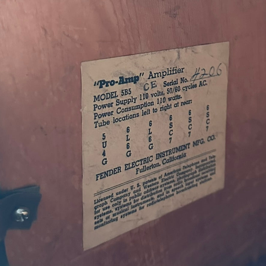 *Local Pickup* Vintage 1953 Fender Pro-Amp 5B5