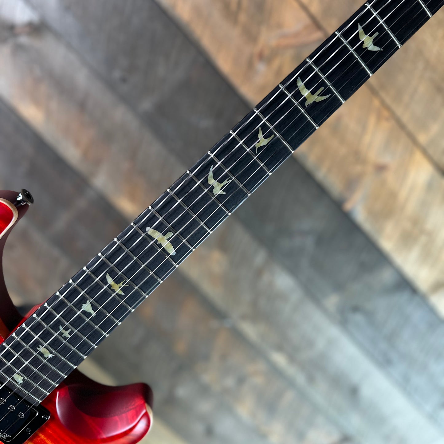 PRS Wood Library Custom 24 Fatback Semi-Hollow! - Blood Orange 425091