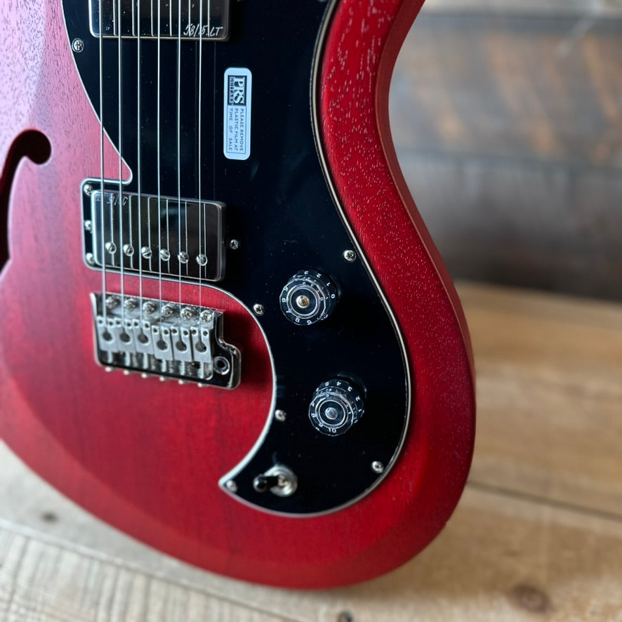 PRS S2 Vela Semi-Hollow HHT Quimper Edition – Vintage Cherry Satin Nitro USA Electric Guitar S2089021