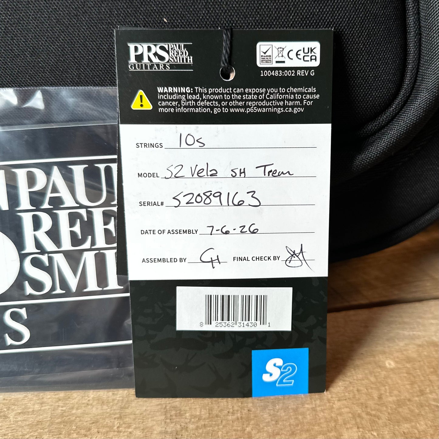 PRS S2 Vela Semi-Hollow HHT Quimper Edition – McCarty Sunburst Satin Nitro USA Electric Guitar S2089163