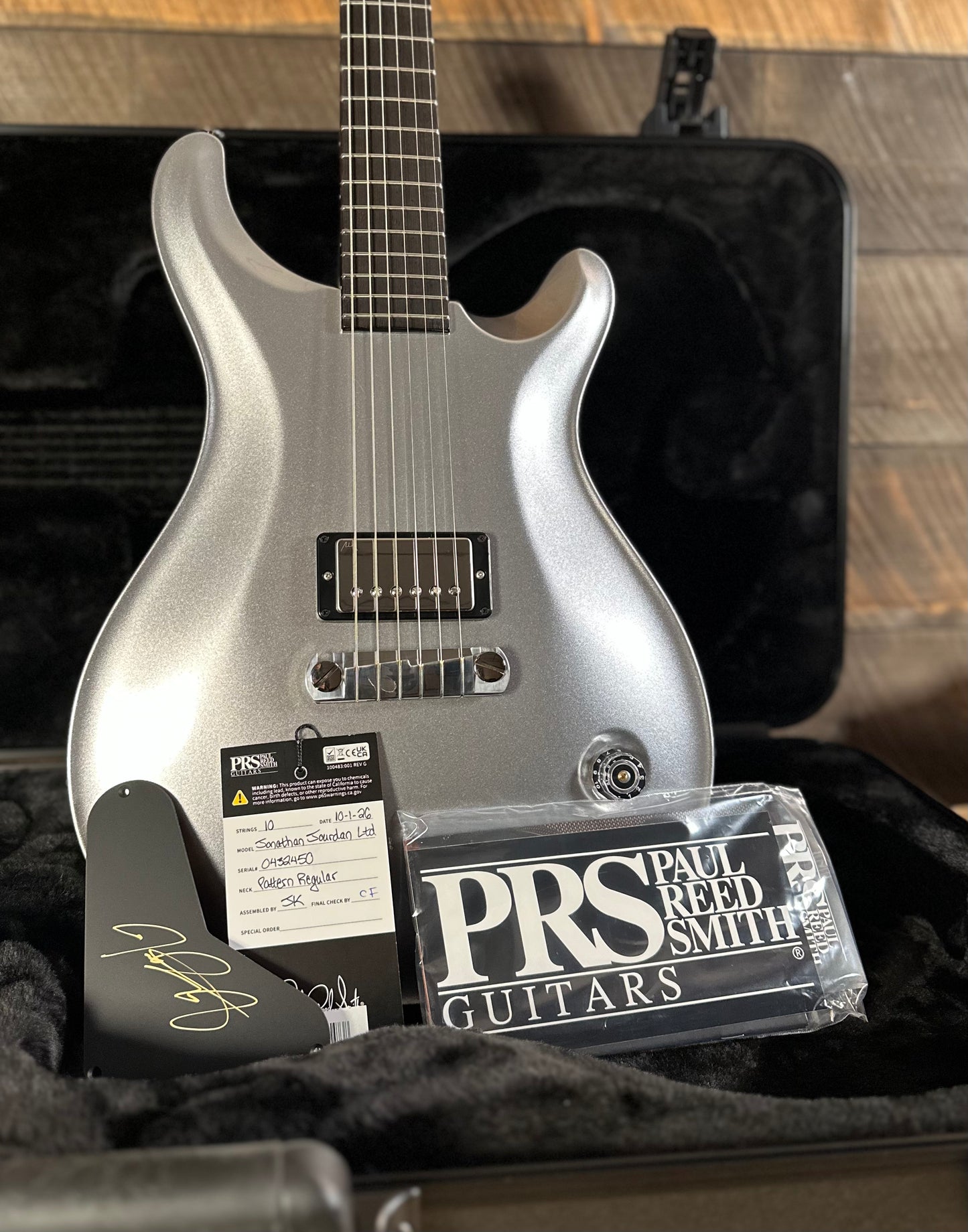 PRS Jon Jourdan Limited Edition Signature Model - Platinum Metallic
