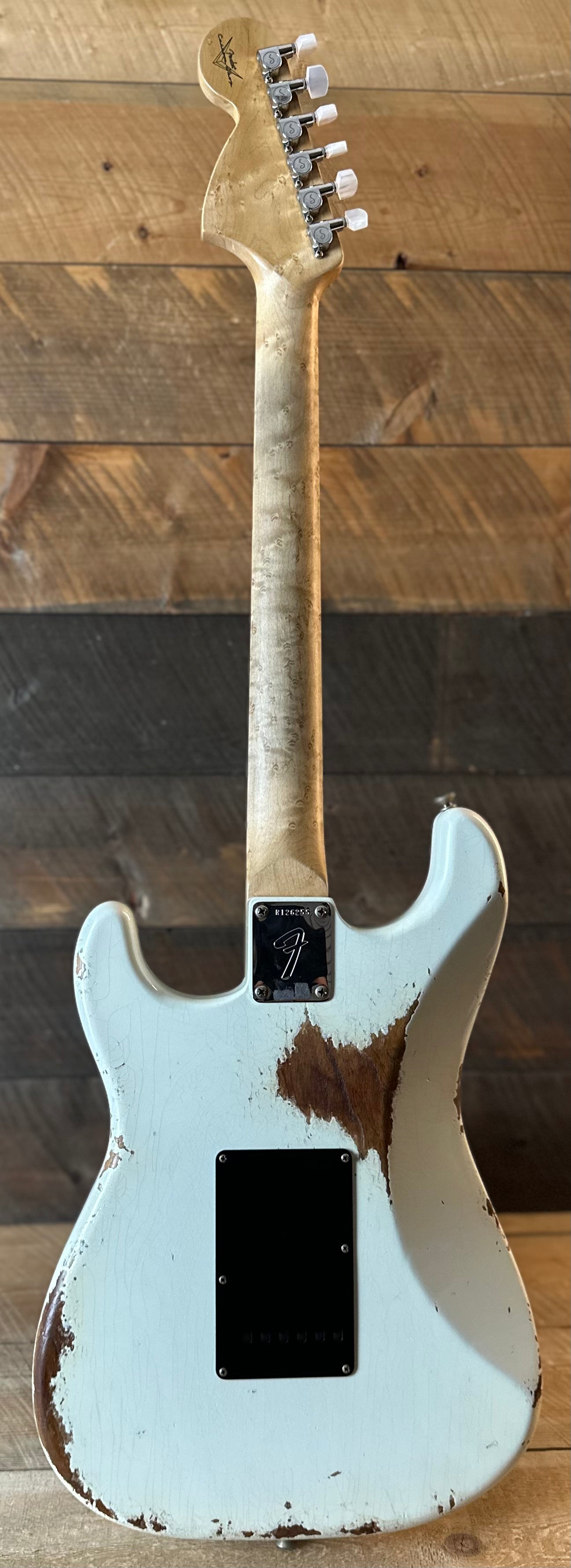 Used Fender Custom Shop 1969 Stratocaster Heavy Relic Single Pickup - Faded Frost White