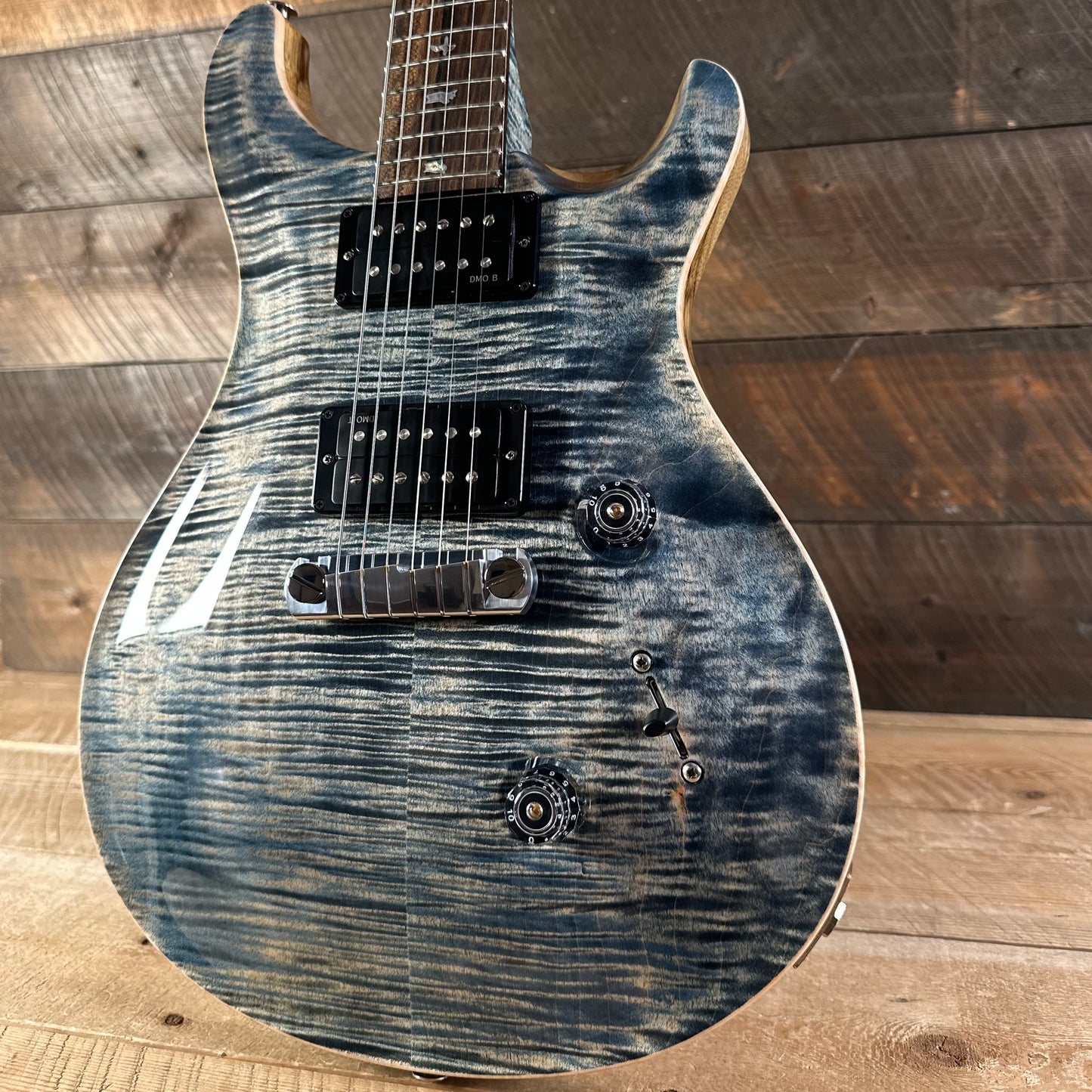 PRS Wood Library Custom 24 Stoptail Limited Edition - Faded Whale Blue (Natural Back) 429769