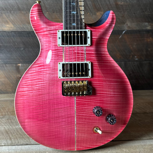 PRS Wood Library Santana Retro 10 Top, Korina Back & Neck, Ziricote FB!! - Bonnie Pink W/Blue Back! 418668