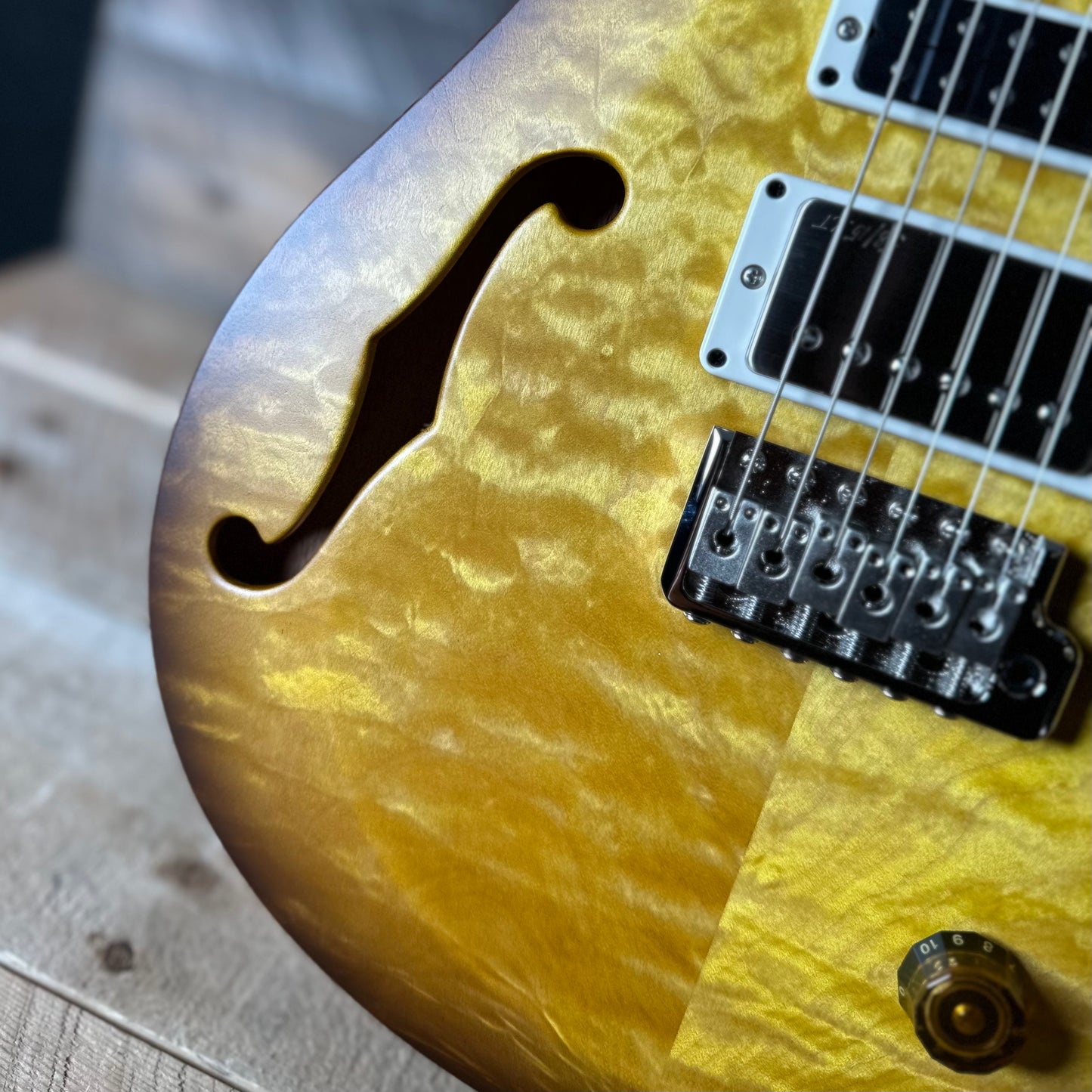PRS S2 Wood Library Special Semi-Hollow Quilted Top - Livingston Lemondrop S2085514