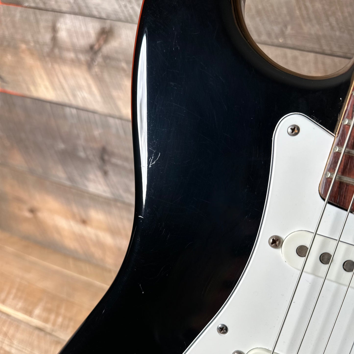 Vintage 1983 Fender Dan Smith Era Standard Stratocaster (2-Knob) with Rosewood Fretboard 7.8 LBS!- Black