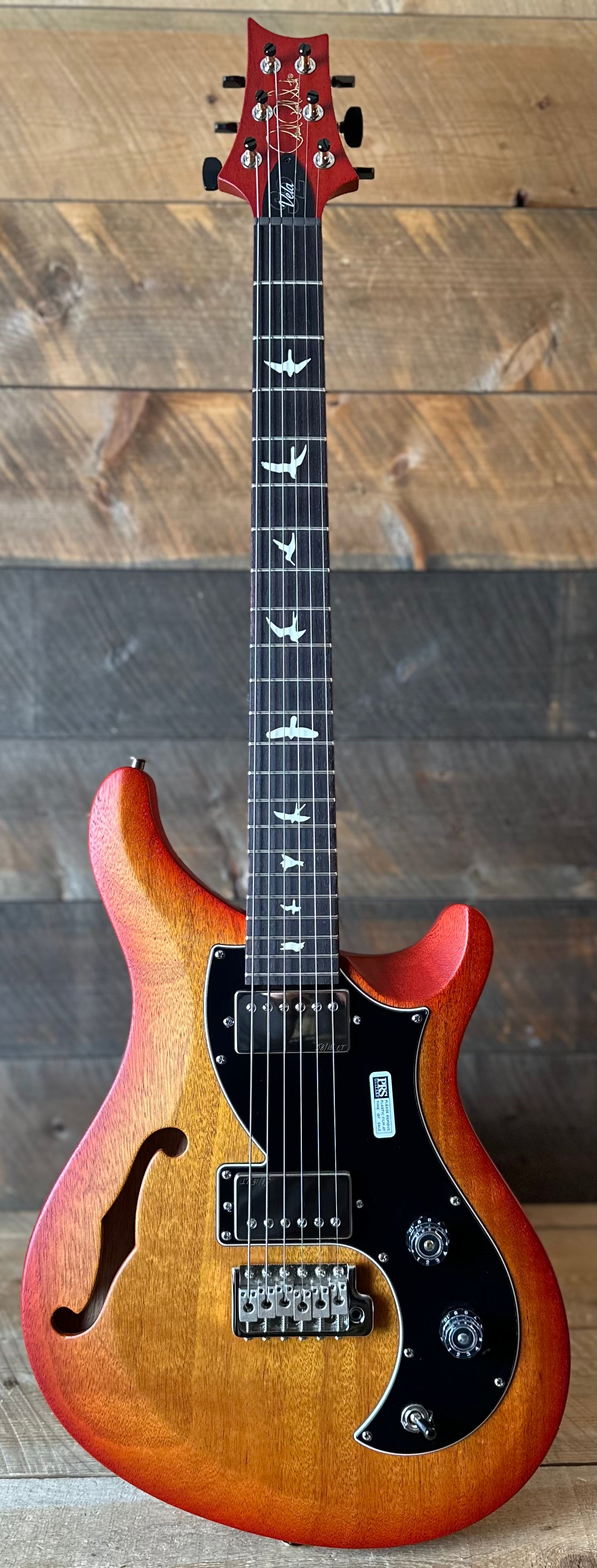 PRS S2 Vela Semi-Hollow HHT Quimper Edition – McCarty Sunburst Satin Nitro USA Electric Guitar S2089031