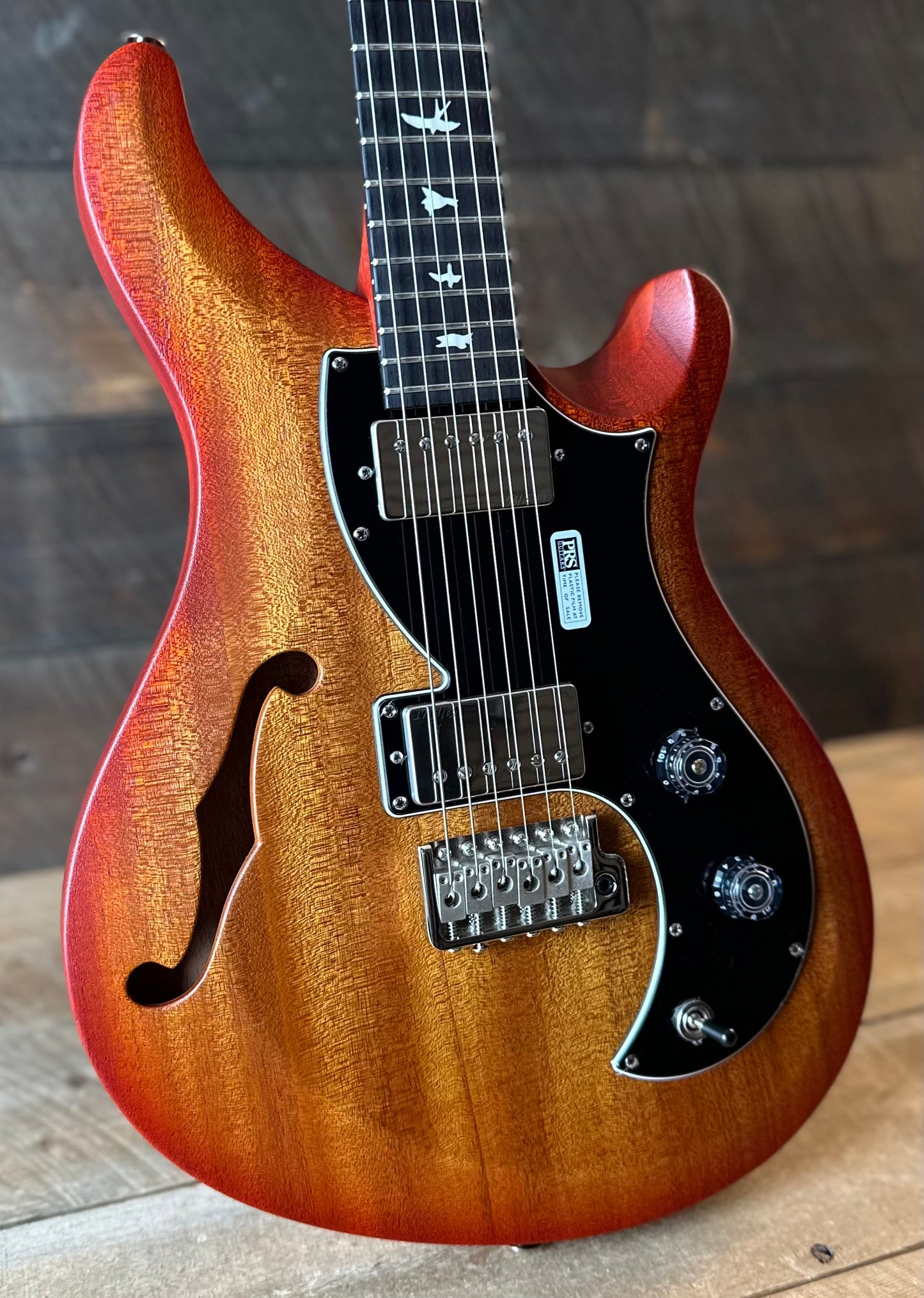 PRS S2 Vela Semi-Hollow HHT Quimper Edition – McCarty Sunburst Satin Nitro USA Electric Guitar S2089163
