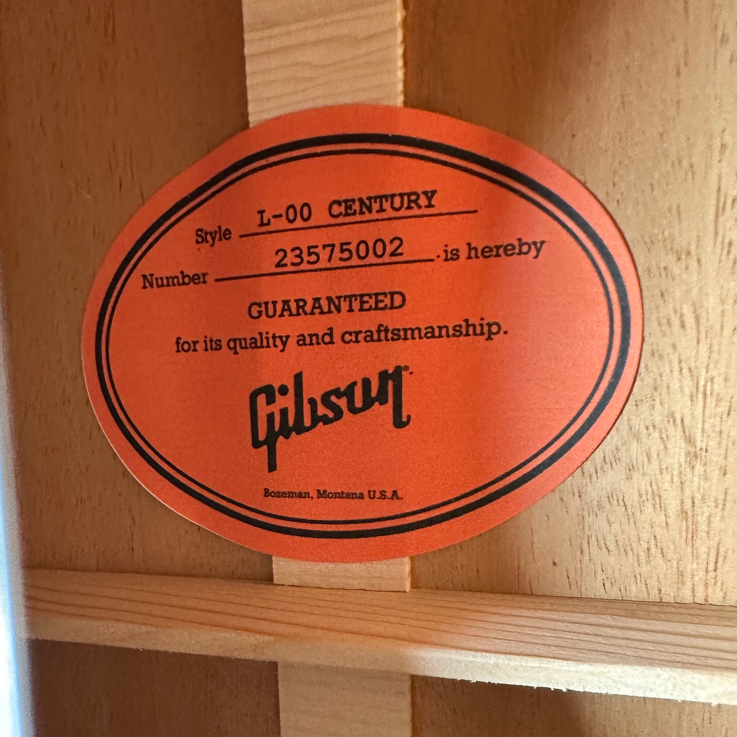 Gibson L-00 Century 12-Fret Acoustic - Ebony 23575002