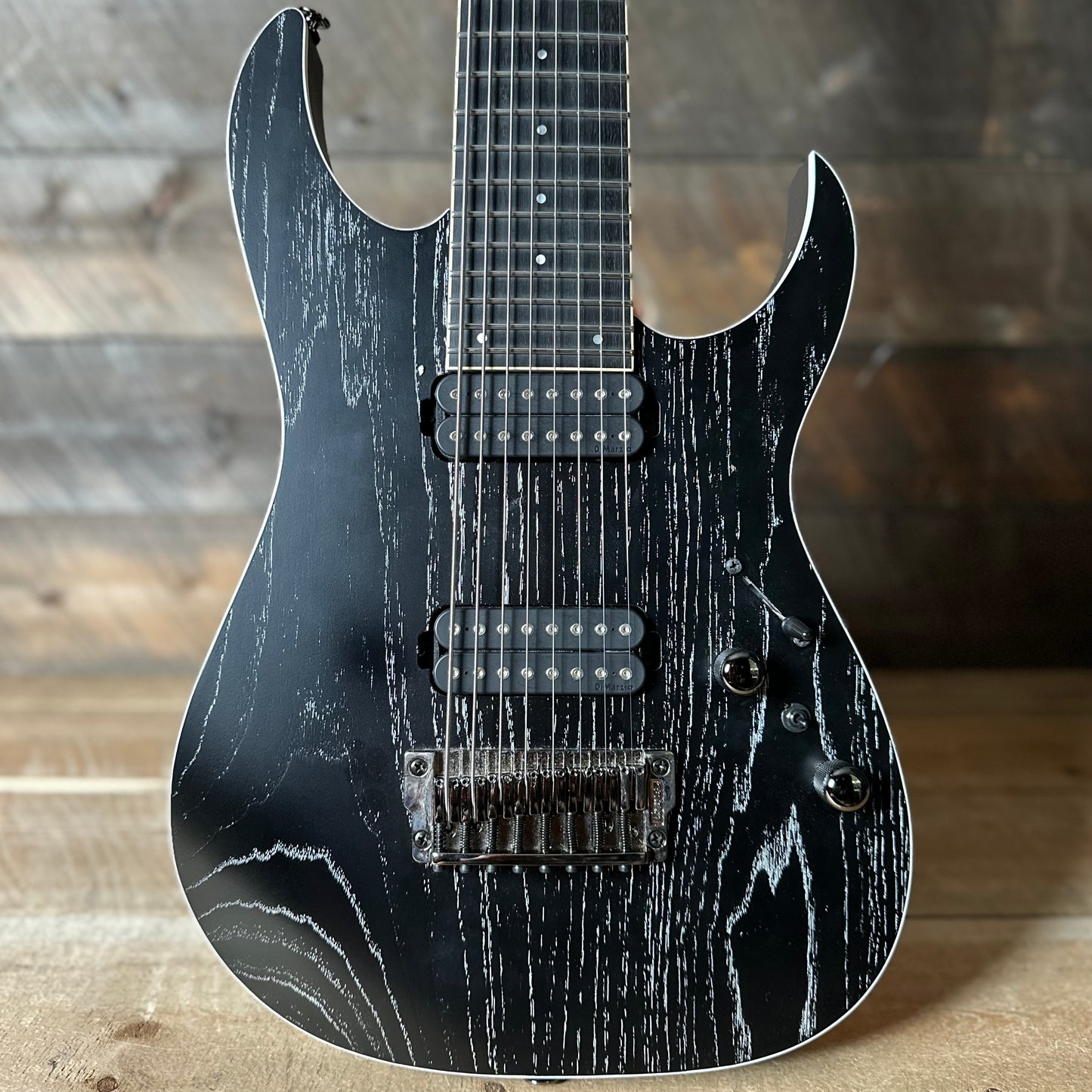 Used Ibanez Prestige RG5328 - Lightning Through A Dark 8-String Electric Guitar