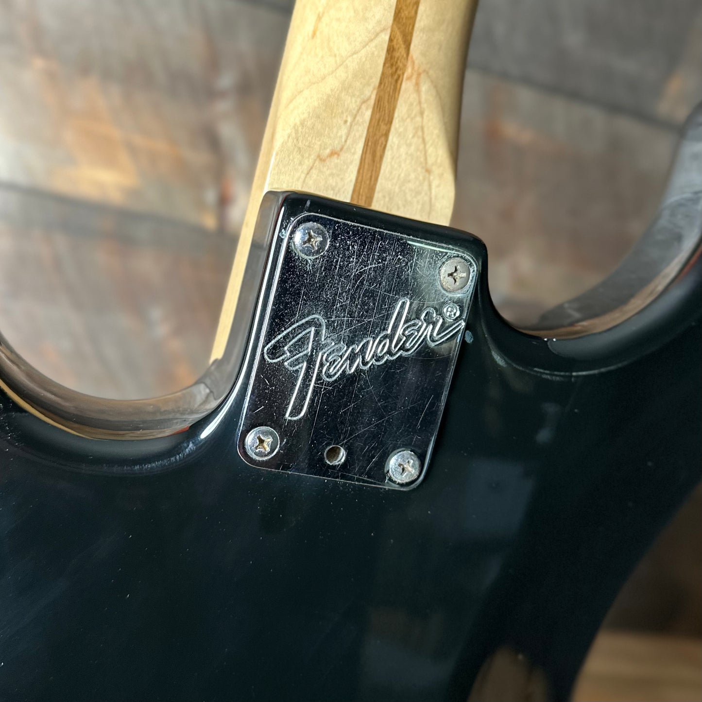 Vintage 1983 Fender Dan Smith Era Standard Stratocaster (2-Knob) with Rosewood Fretboard 7.8 LBS!- Black