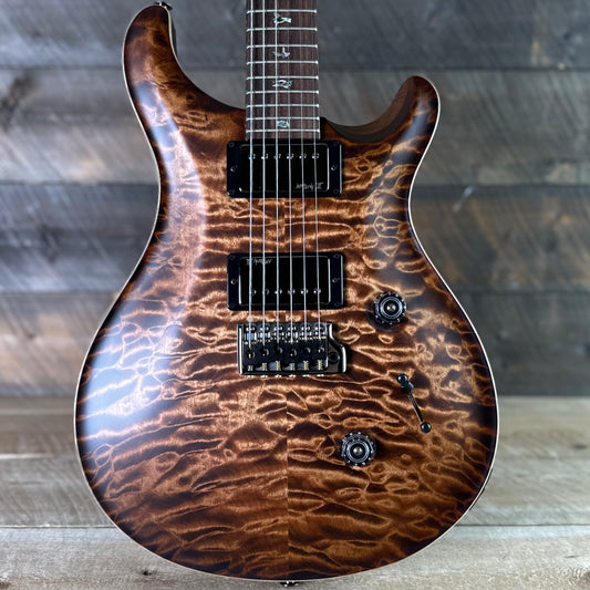 PRS Wood Library Custom 24 Amazing Quilted 10 top!!, Korina Body/Neck, Brazilian Rosewood FB - Copperhead 423676