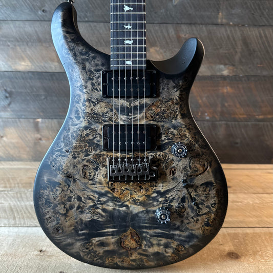 PRS Limited Edition Wood Library Select S2 Custom 24 Poplar Burl Top - Charcoal Burst S2089080