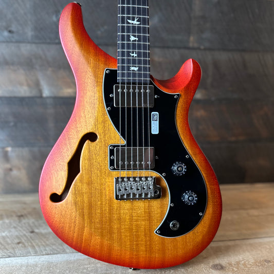 PRS S2 Vela Semi-Hollow HHT Quimper Edition – McCarty Sunburst Satin Nitro USA Electric Guitar S2089045