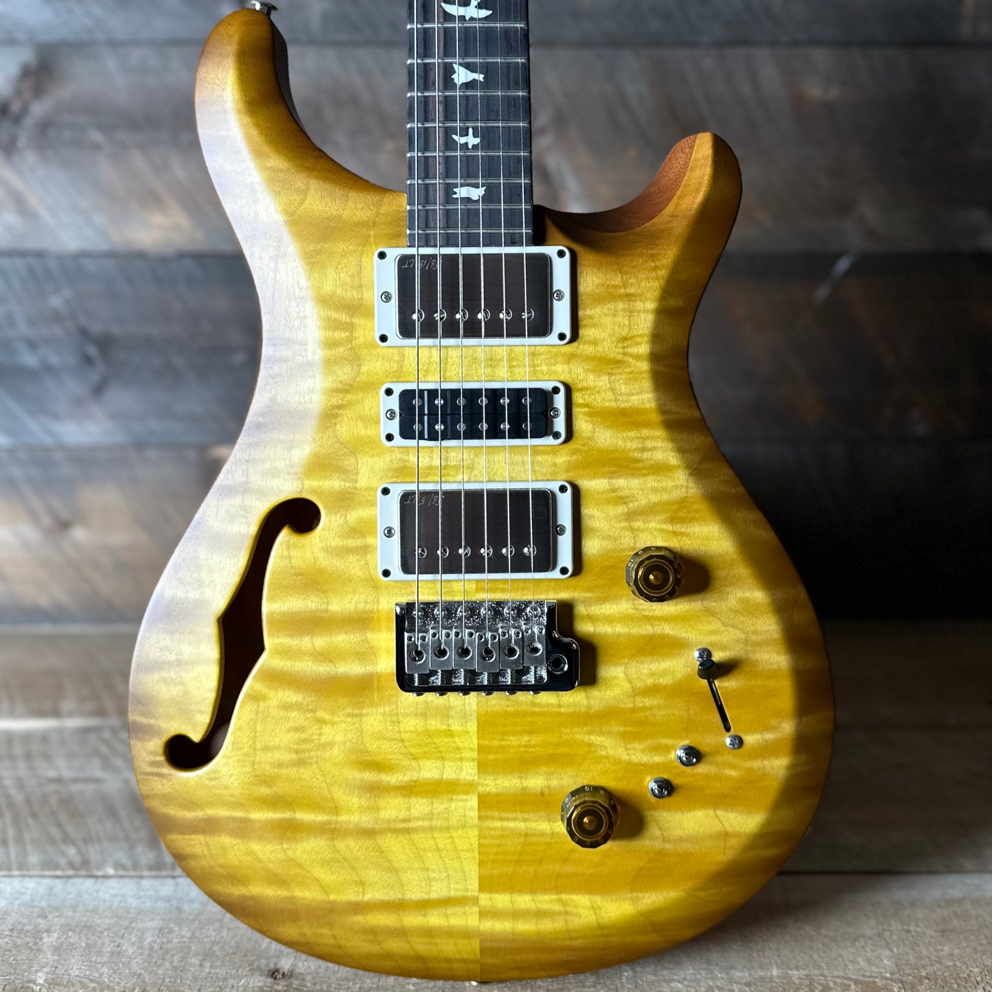 PRS S2 Wood Library Special Semi-Hollow Quilted Top - Livingston Lemondrop S2085516