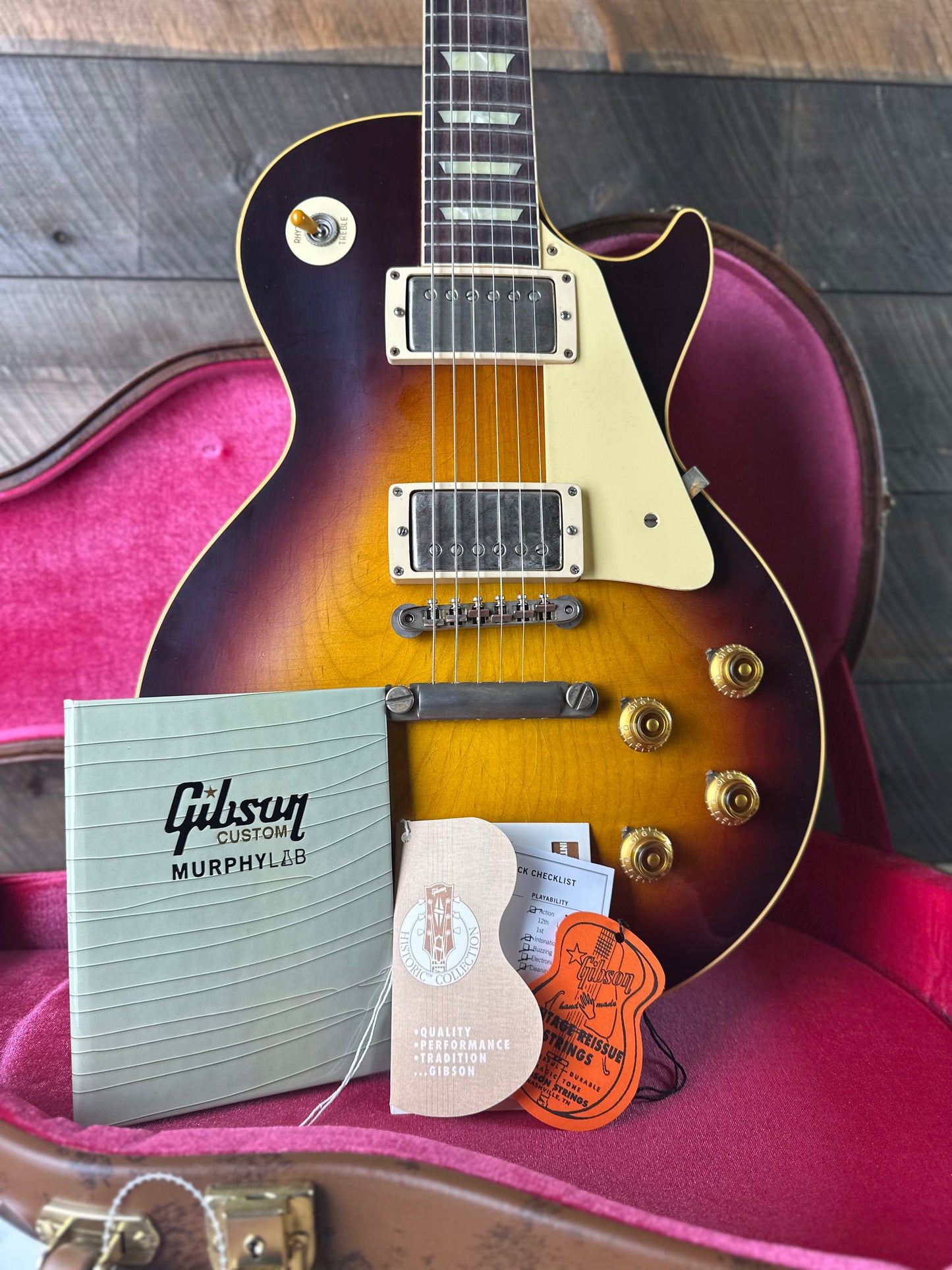 Gibson Custom 1958 Les Paul Standard Reissue, Ultra Light Aged 8.00 LBS!  - Bourbon Burst 86257