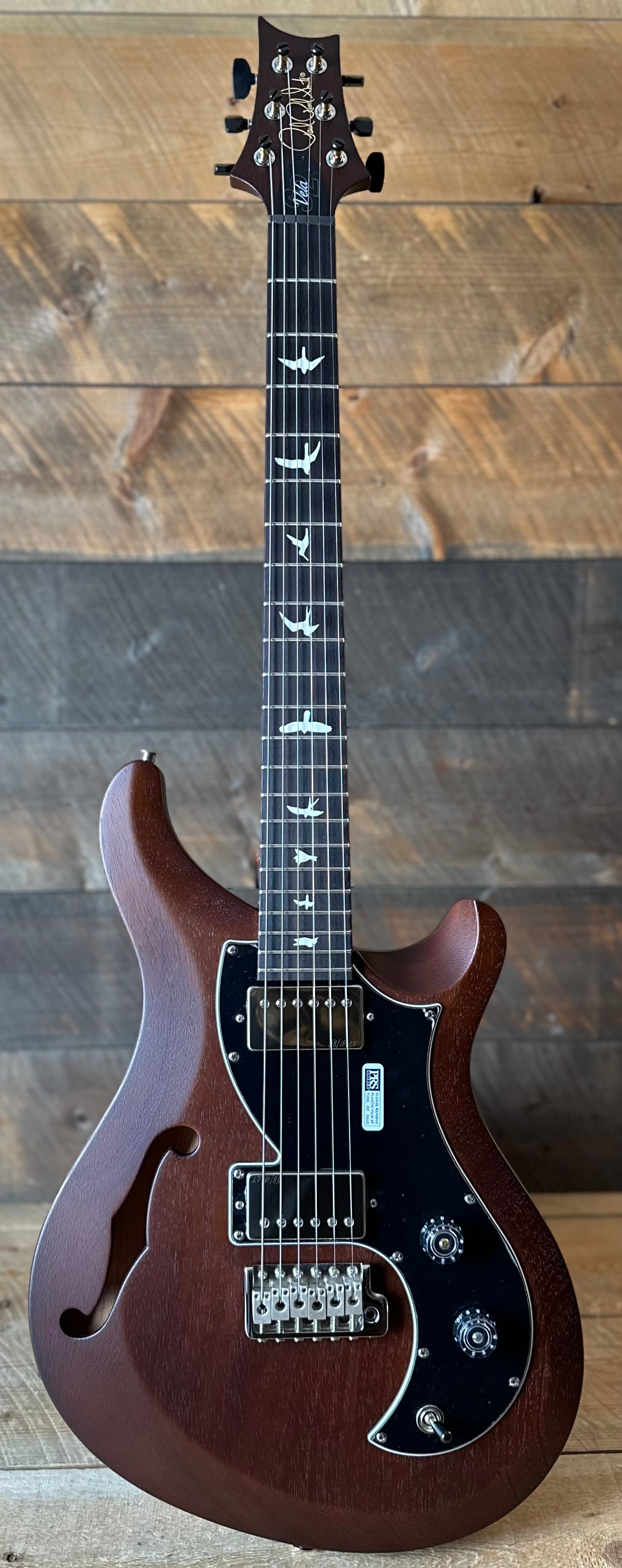 PRS S2 Vela Semi-Hollow HHT Quimper Edition – Walnut Satin Nitro USA Electric Guitar S2089034