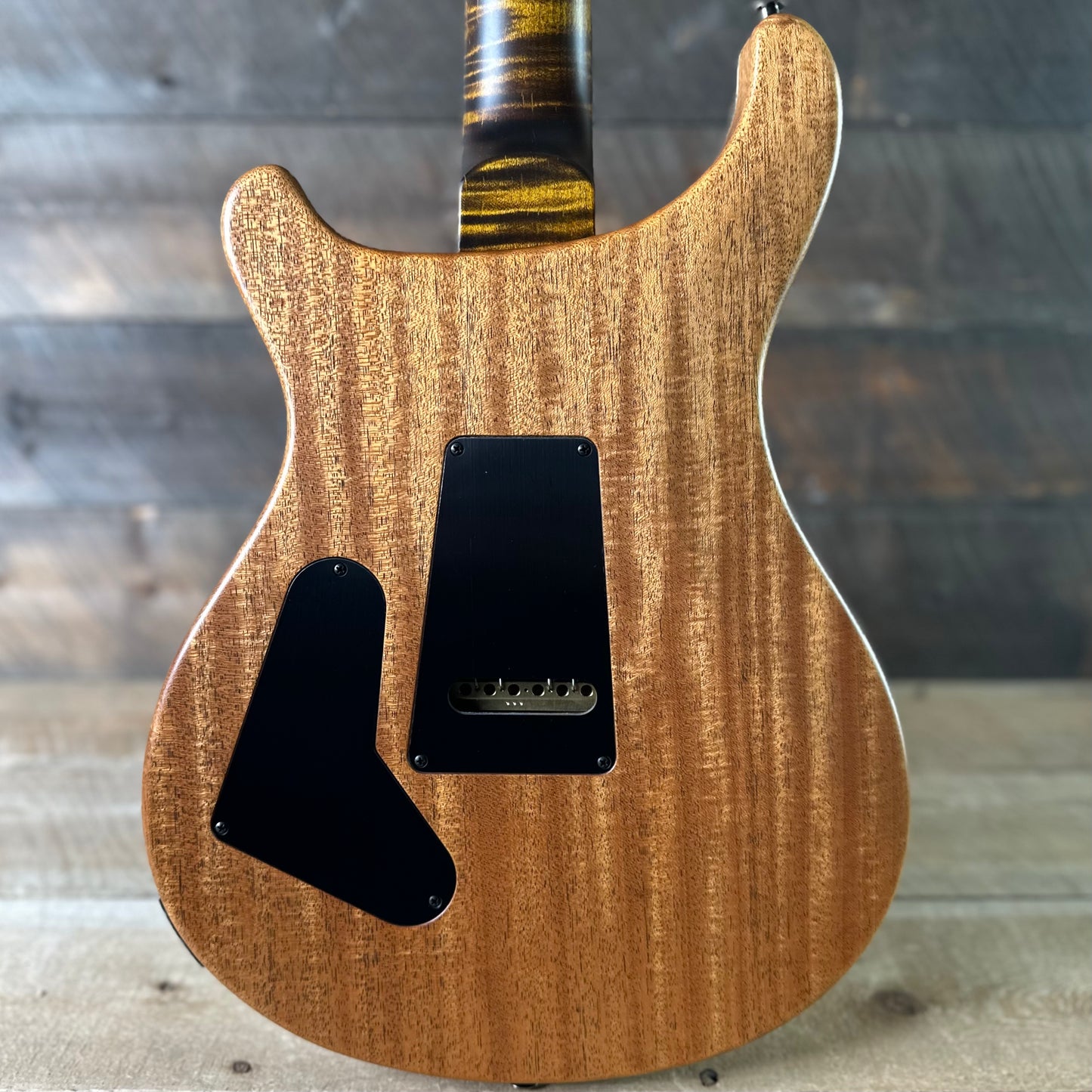 PRS Wood Library Custom 24 Fatback Semi-Hollow McCarty III Pickups Ebony Fretboard Satin Yellow Tiger Stained Maple Neck 423672