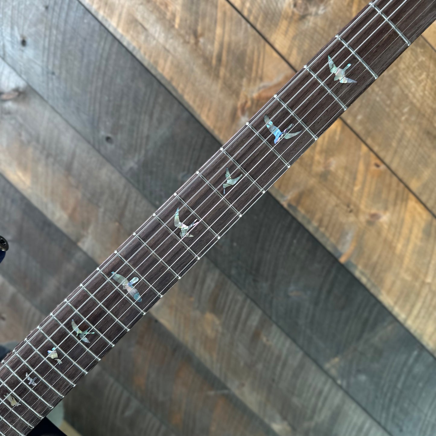 PRS Wood Library Custom 24 Quilt Top Brazilian Rosewood Fretboard - Aquamarine W/Blue Back 411448
