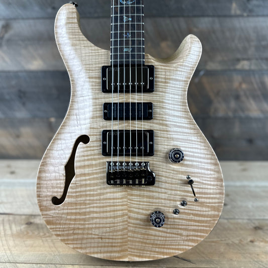 PRS Wood Library Special 22 Semi-Hollow - Flame Maple 10 Top Korina Back, Ziricote FB - Natural Satin 392392