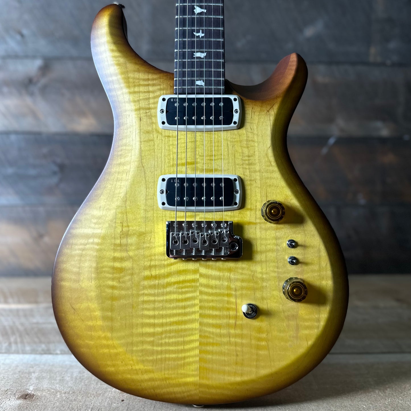 PRS S2 Wood Library Custom 24-08 QS Exclusive Satin Run! - Livingston Lemondrop S2085527