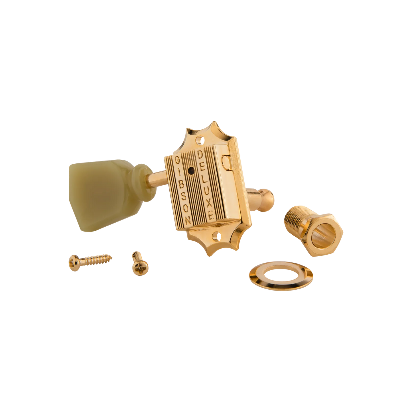 Gibson Deluxe Green Key Tuner Set - Vintage Gold