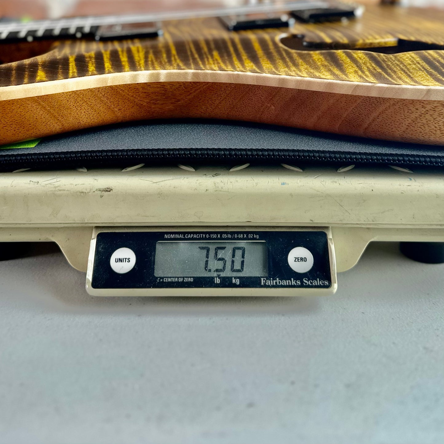 PRS Wood Library Custom 24 Fatback Semi-Hollow McCarty III Pickups Ebony Fretboard Satin Yellow Tiger Stained Maple Neck 423672