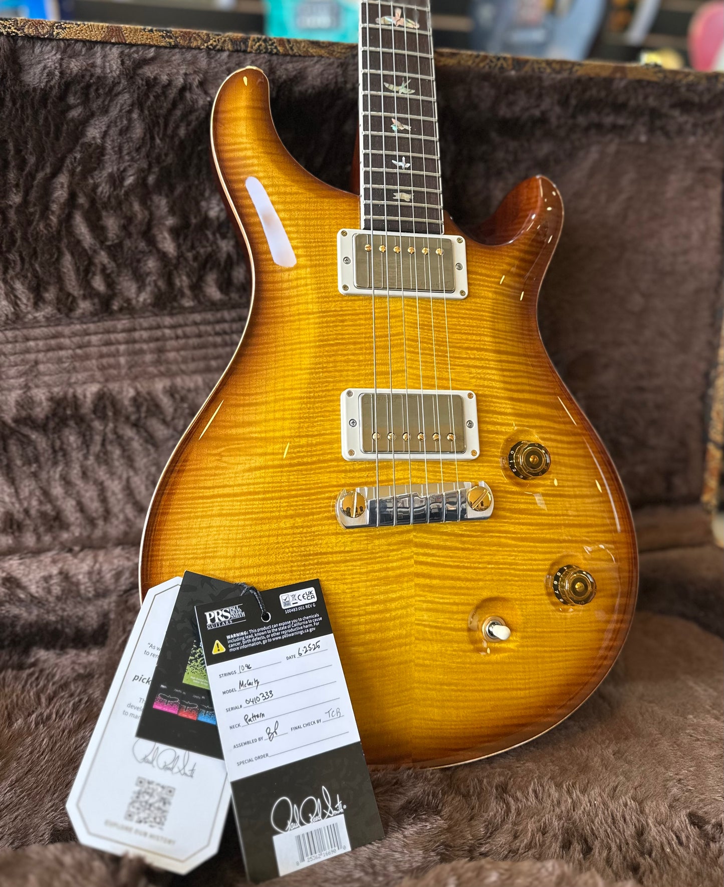PRS Core McCarty Electric Guitar W/Gold Paisley PRS Case!! - McCarty Sunburst 410333