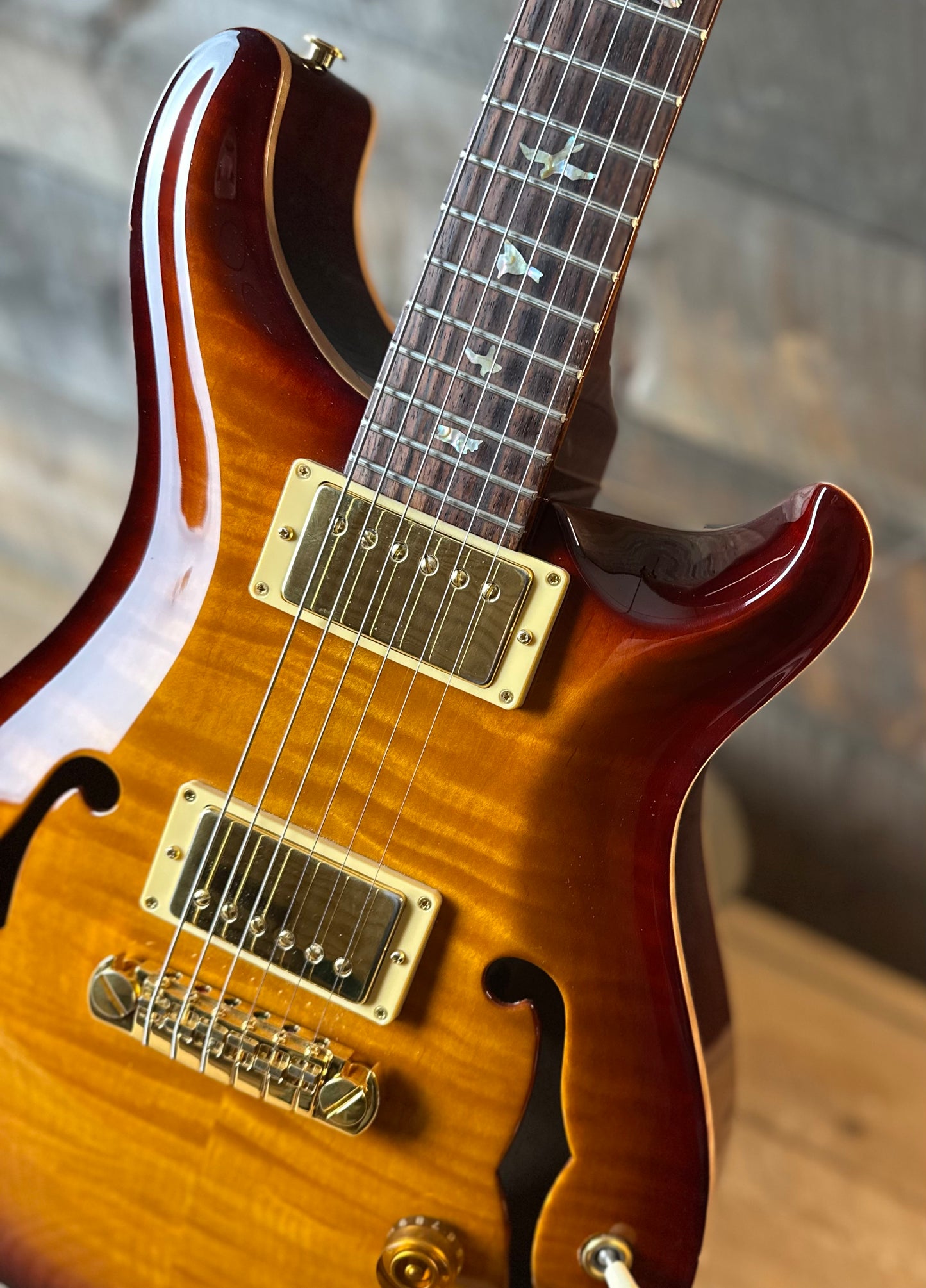 Used 2000 PRS McCarty Archtop II Flame Maple Top - Cherry Sunburst