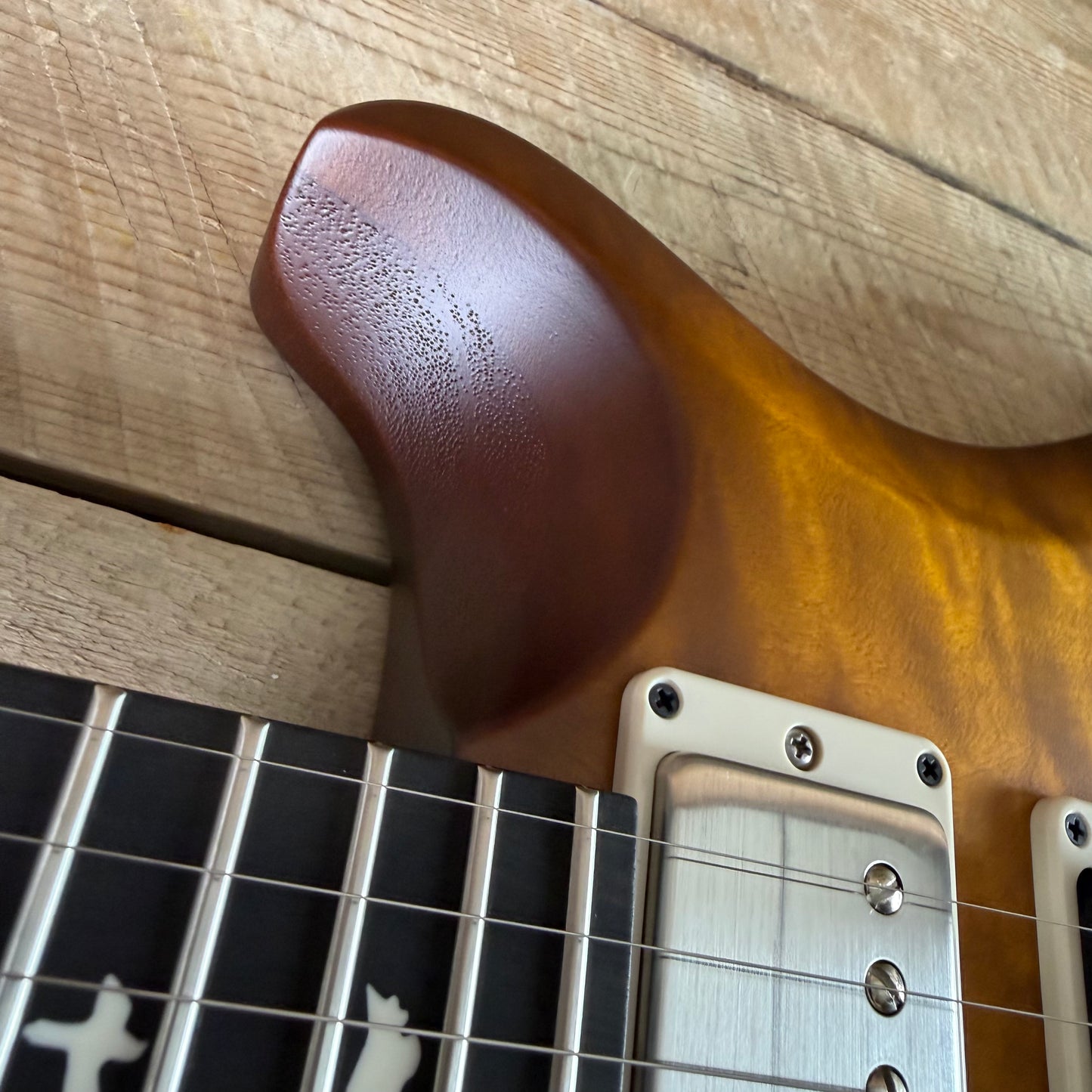PRS S2 Wood Library Special Semi-Hollow Quilted Top Ebony Fretboard Violin Amber Sunburst  S2088392