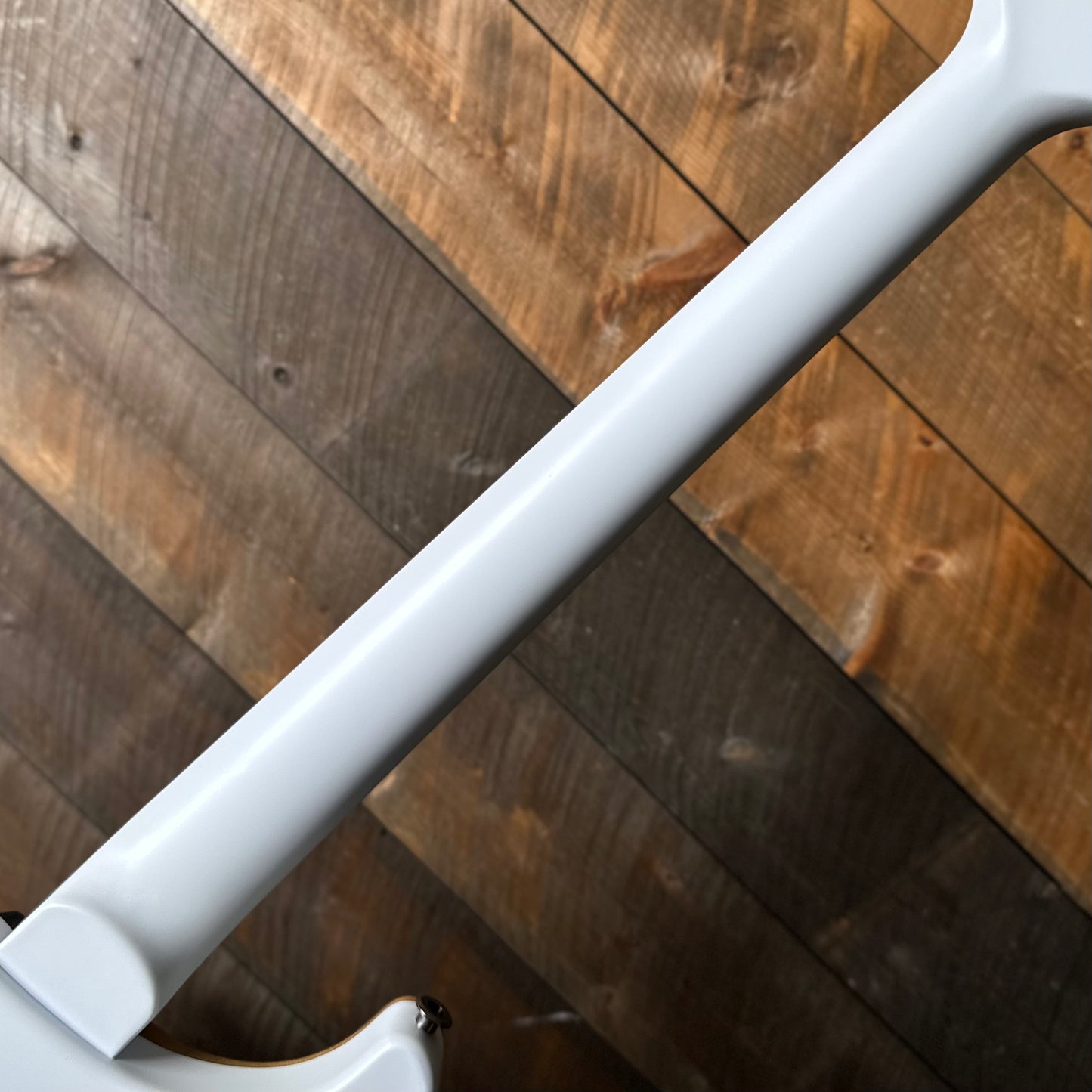 PRS Custom 24 Mango Top, Gaboon Ebony FB Satin Custom Color - Faded Grey Whale Blue W/White Back 408058