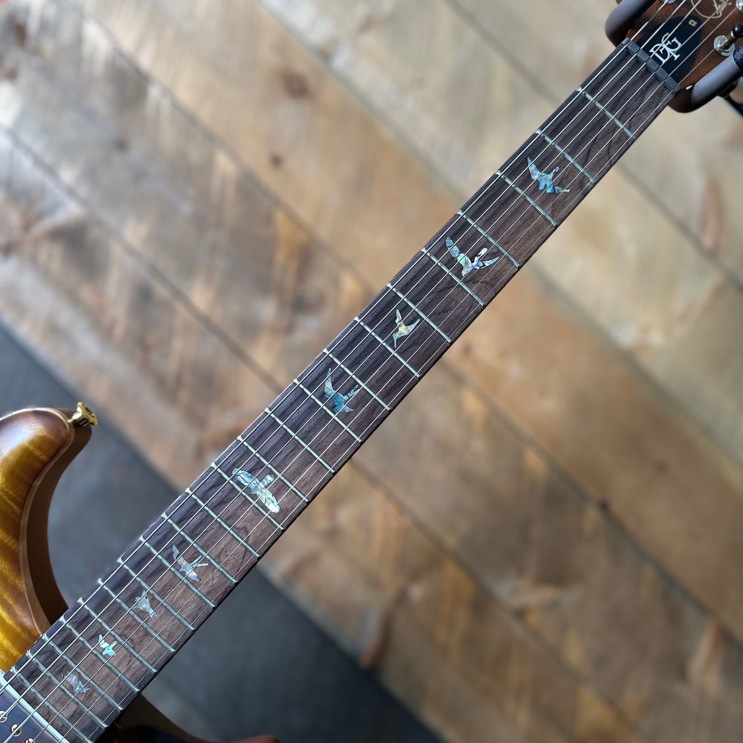 PRS DGT David Grissom Signature Wood Library Flame Maple 10 Top, Brazilian Rosewood FB - Livingston Lemondrop 410967